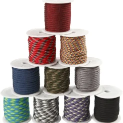 Knytsnöre, B: 5 mm, mixade färger, 100 m, 10x10 m/ 1 förp.
