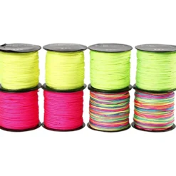 Knytsnöre, tjocklek 1 mm, neongrön, neonrosa, neongul, neonmix, 8x28 m/ 1 förp.