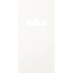 Kort för dubbla krokar, L: 123 mm, B: 58 mm, vit, 200 st./ 1 förp.