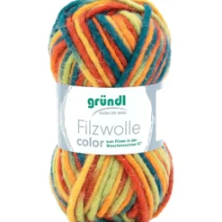 Kraftigt ullgarn, multicolour, 50 g/ 1 nystan