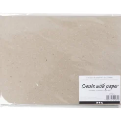 Kraftpapper, A4, ark 210x297 mm, 135 g, grå brun, 20 ark/ 1 förp.