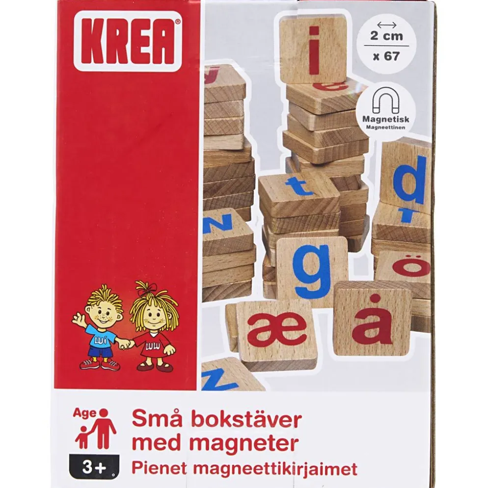 KREA Magnetbokstäver, stl. 2x2 cm, ca. 67 st., 1 st.