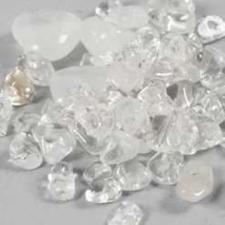 Kristallpärlor, Klar kvarts, Dia. 7-12 mm, Hålstl. 1 mm, transparenta färger, 63 st./ 1 förp.
