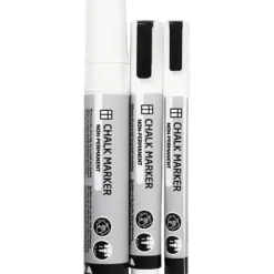 Krittuschpennor, spets 3+6+15 mm, vit, 3 st./ 1 förp.