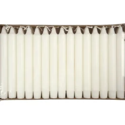 Kronljus, H: 20 cm, Dia. 23 mm, vit, 30 st./ 1 förp.