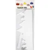 Kronor av papp, H: 10-16,5 cm, L: 60 cm, 230 g, vit, 5 st./ 1 förp.