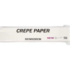 Kräppapper, ark 50x250 cm, 22 g, vit, 10 ark/ 1 förp.