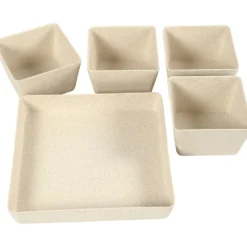 Krukor, H: 8 cm, D: 19,5 cm, B: 19,5 cm, 1 set