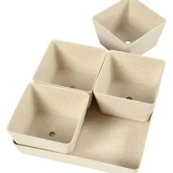 Krukor, H: 8 cm, D: 19,5 cm, B: 19,5 cm, 1 set