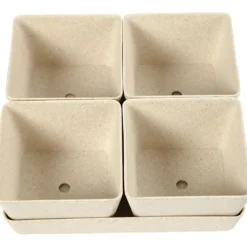 Krukor, H: 8 cm, D: 19,5 cm, B: 19,5 cm, 1 set