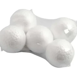 Kulor, Dia. 5 cm, vit, 5 st./ 1 förp.