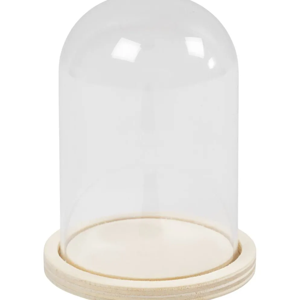 Kupa på träfot, H: 9,5 cm, Dia. 6 cm, Hålstl. 3 mm, 1 st.