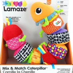 Lamaze Mixa och matcha-larv, H: 22 cm, L: 22 cm, B: 10 cm, 1 st.