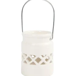 Lanternor, H: 8 cm, Dia. 6,2 cm, vit, 2 st./ 1 förp.