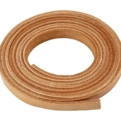 Läderband, B: 10 mm, tjocklek 3 mm, natur, 2 m/ 1 förp.
