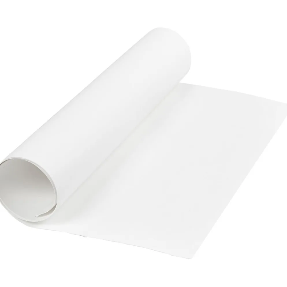 Läderpapper, B: 50 cm, enfärgad, 350 g, vit, 1 m/ 1 rl.
