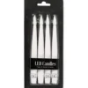 LED julgransljus, H: 15,5 cm, Dia. 14 mm, 4 st./ 1 förp.