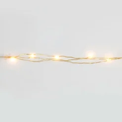 LED ljusslinga, L: 3,15 M, guld, 1 st.