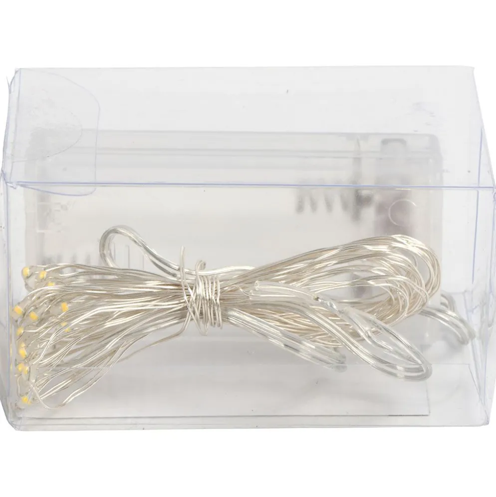 LED ljusslinga, L: 3,15 M, silver, 1 st.