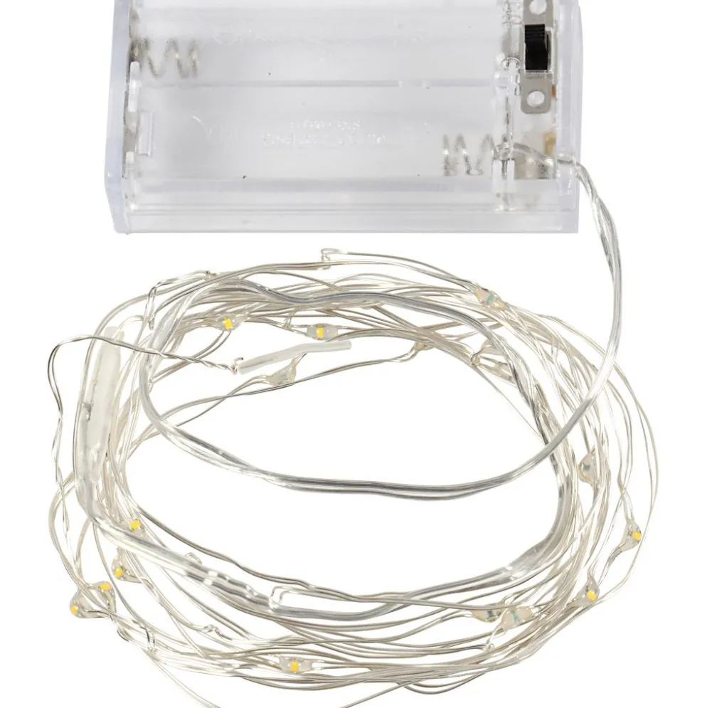 LED ljusslinga, L: 3,15 M, silver, 1 st.