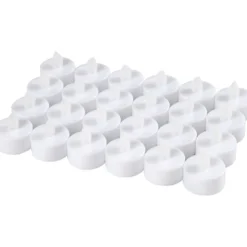 LED Värmeljus, H: 35 mm, Dia. 38 mm, vit, 24 st./ 1 förp.