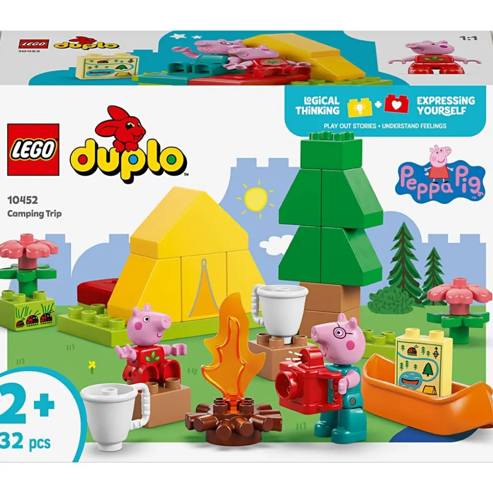 LEGO® DUPLO® Greta Gris campingresa, 32 delar/ 1 förp.