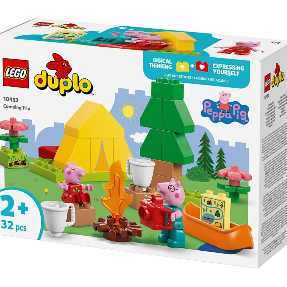 LEGO® DUPLO® Greta Gris campingresa, 32 delar/ 1 förp.
