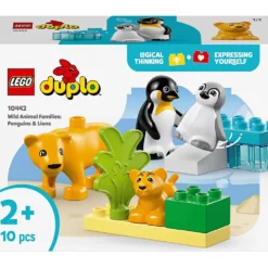 LEGO® DUPLO® Wild Animal Families pingviner och lejon, 10 delar/ 1 förp.