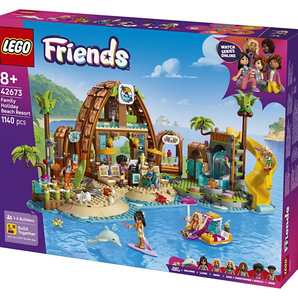 LEGO® Friends familjesemester på badort, 1140 delar/ 1 förp.