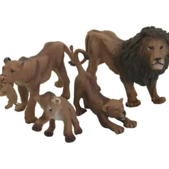 Lejonfamilj, H: 5-8 cm, L: 7-14 cm, 4 st./ 1 set