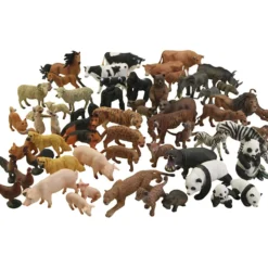 Leksaksdjur, stl. 4-14 cm, 63 st./ 1 set