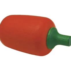 Leksaksmat av trä, paprika, stl. 35x69x35 mm, färger kan variera , 1 st.