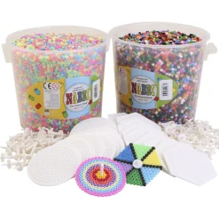 Leksakssnurra, startset med rörpärlor, medium, 1 set