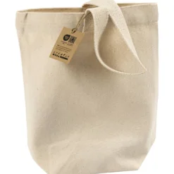 Liten tygkasse, H: 26 cm, D: 9,5 cm, B: 23 cm, ljusnatur, 1 st.