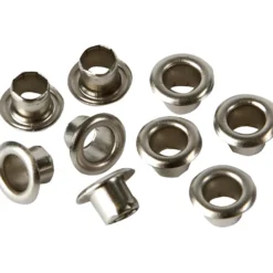 Öljetter, H: 4,5 mm, Dia. 7,5 mm, Hålstl. 4 mm, silver, 100 st./ 1 förp.