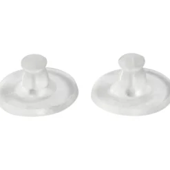 Lås till öronstickare, Dia. 10 mm, transparent, 10 par/ 1 förp.