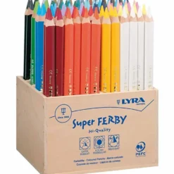 Lyra Super Ferby 1 färgpennor, L: 18 cm, kärna 6,25 mm, mixade färger, 96 st./ 1 förp.