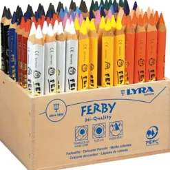 Lyra Super Ferby 1 Färgpennor, L: 12 cm, kärna 6,25 mm, mixade färger, 96 st./ 1 förp.