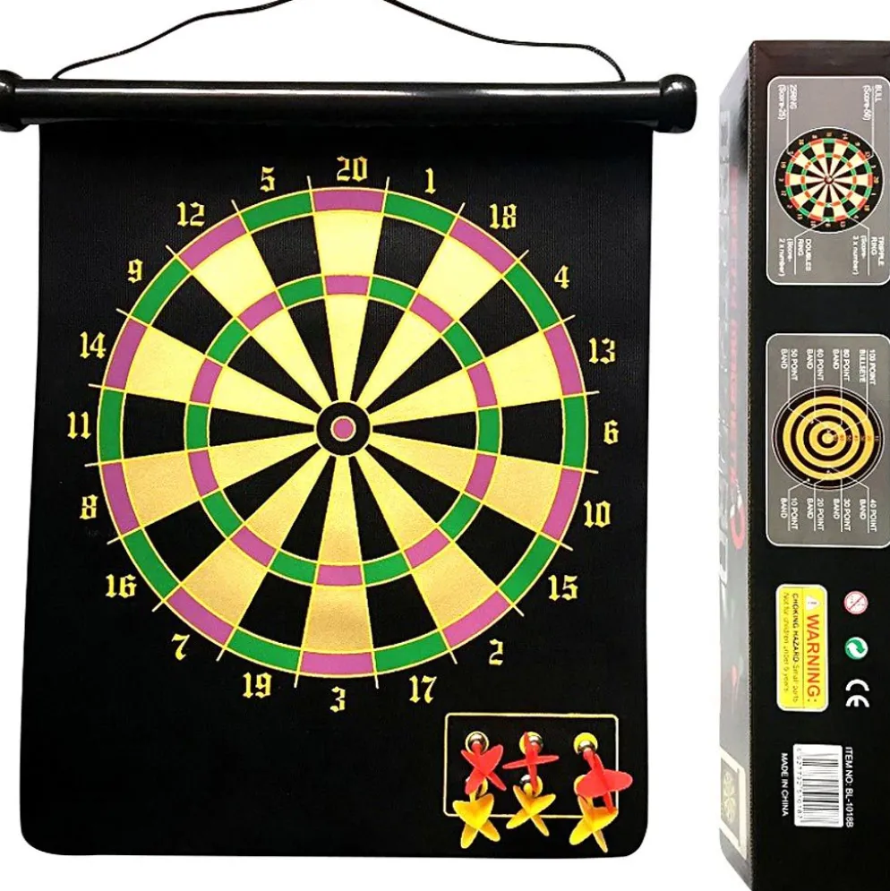 Magnetisk Piltavla inkl. 6 pilar, H: 42 cm, B: 37 cm, ENG, 1 st.