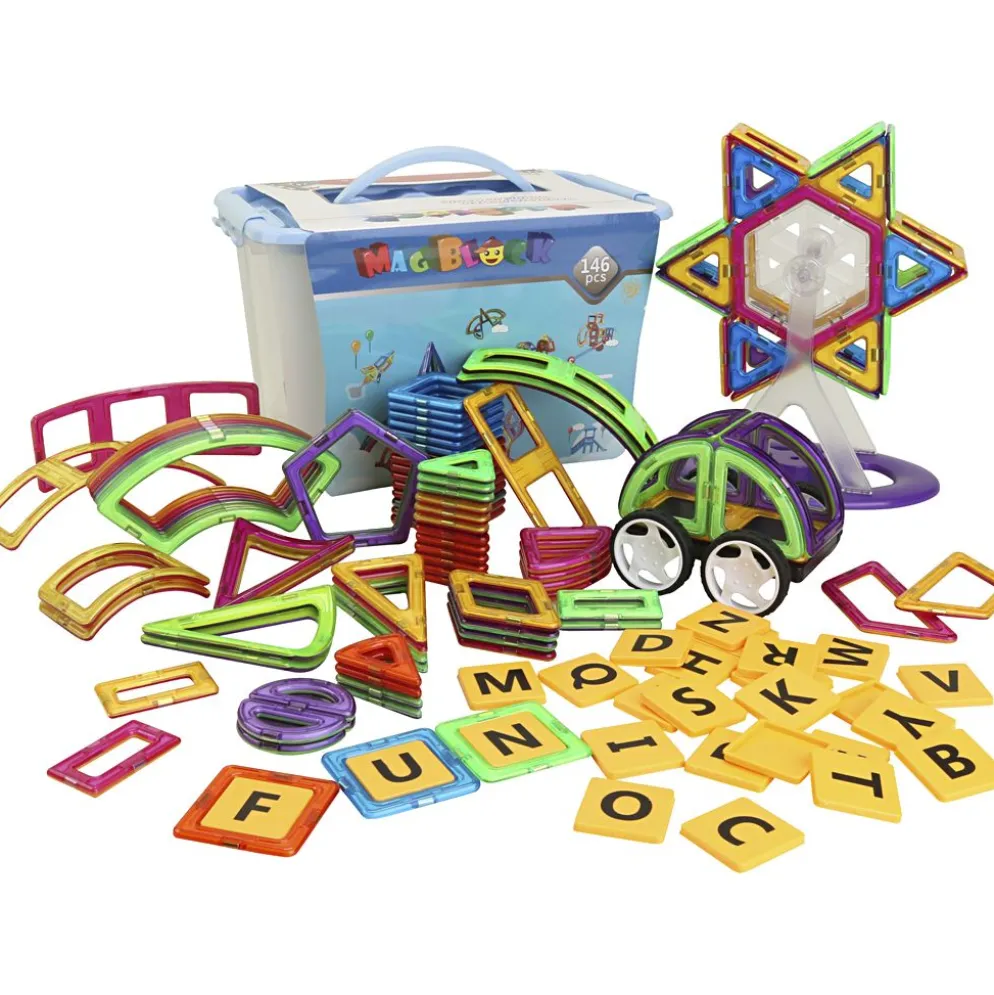 Magnetiskt Konstruktionsset, 146 st./ 1 set