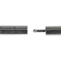 Magnetlås, stl. 3x14 mm, Hålstl. 2 mm, försilvrad, 40 st./ 1 förp.