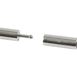 Magnetlås, stl. 3x14 mm, Hålstl. 2 mm, försilvrad, 40 st./ 1 förp.