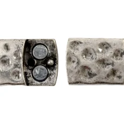Magnetlås, stl. 7x29 mm, Hålstl. 3x10 mm, antiksilver, 1 st.