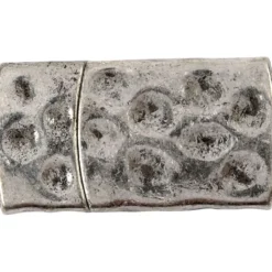 Magnetlås, stl. 7x29 mm, Hålstl. 3x10 mm, antiksilver, 1 st.