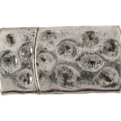 Magnetlås, stl. 7x29 mm, Hålstl. 3x10 mm, antiksilver, 1 st.