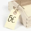 Manillamärken, stl. 3x6 cm, 250 g, cream, 30 st./ 1 förp.