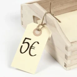 Manillamärken, stl. 3x6 cm, 250 g, cream, 30 st./ 1 förp.