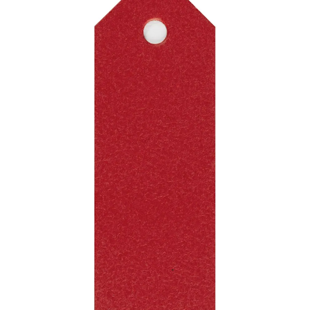 Manillamärken, stl. 3x8 cm, 220 g, röd, 20 st./ 1 förp.
