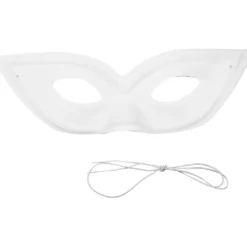 Masker, H: 7 cm, B: 20 cm, vit, 12 st./ 1 förp.