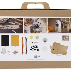 Maxi DIY Kit Dekoration, Spökhus, svart, ljusbrun, orange, 1 förp.